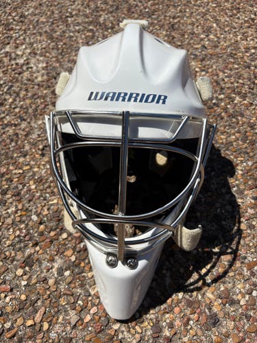 Warrior Ritual F2E+ Goalie Mask w/ chin sling and 2 sweatbands (Used)