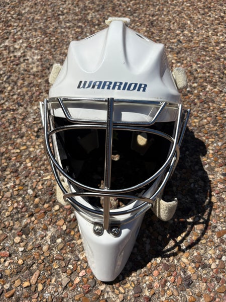 Warrior Ritual F2E+ Goalie Mask w/ chin sling and 2 sweatbands (Used)