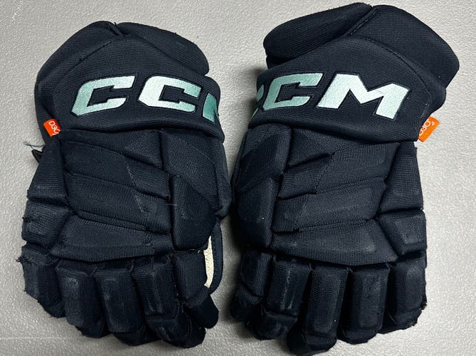 CCM JetSpeed FT1 Pro Stock Hockey Gloves 14" Navy Blue KRAKEN 10470