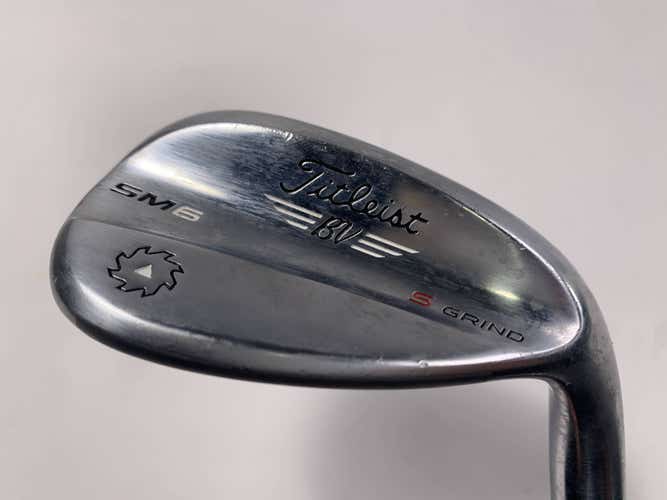 Titleist Vokey SM6 Tour Chrome Lob Wedge LW 58* 10 S-Grind Wedge Steel Mens RH