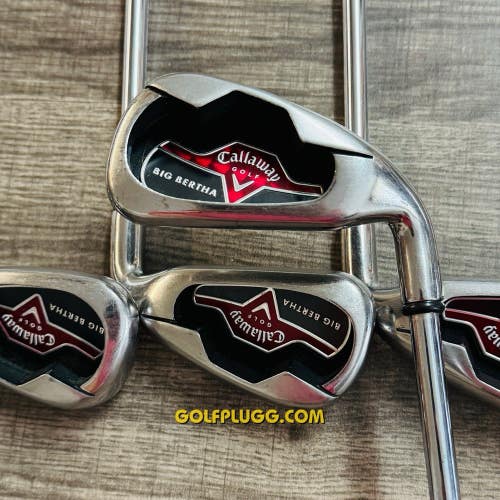 Callaway Big Bertha Iron Set 4-SW / Steel, Regular Flex (54)