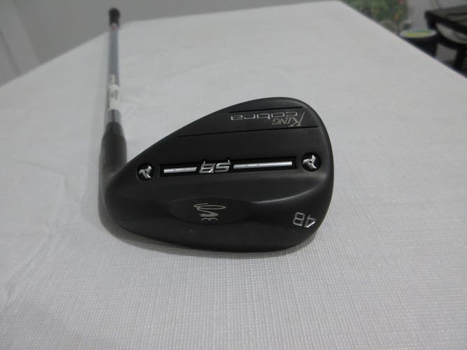 Cobra King Snakebite Black Pitching Wedge PW - 48.08* - Stiff Flex Steel - NEW