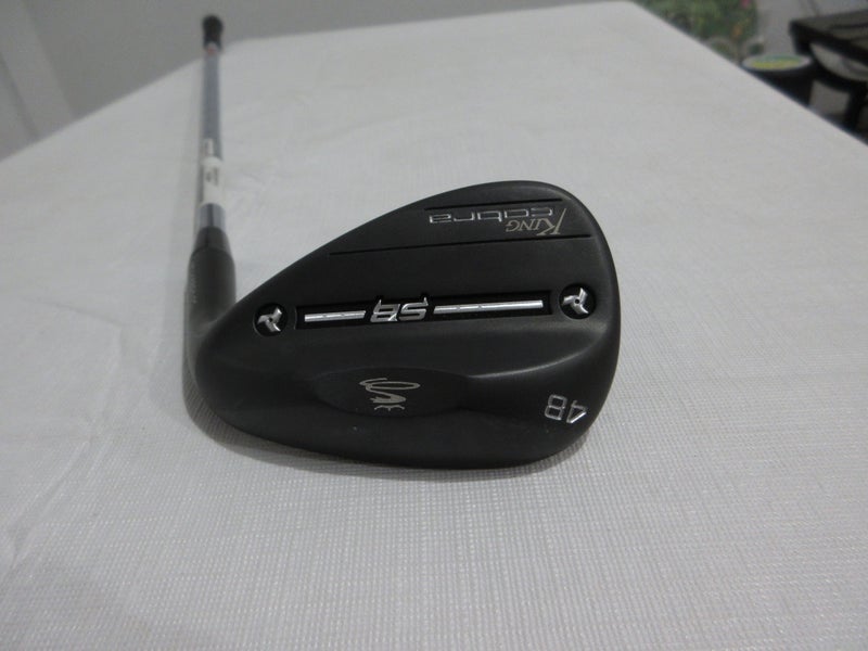Cobra King Snakebite Black Pitching Wedge PW - 48.08* - Stiff Flex Steel - NEW