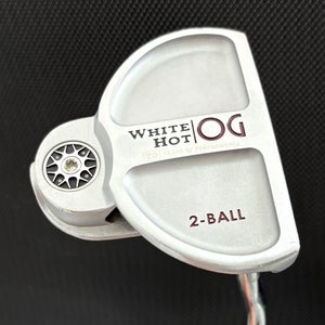 ODYSSEY WHITE HOT OG 2-BALL PUTTER (33.5") + HEADCOVER