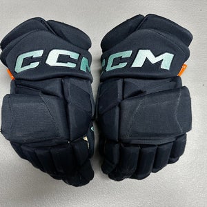 CCM JetSpeed FT1 Pro Stock Hockey Gloves 14" Navy Blue KRAKEN 29853