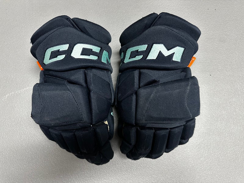 CCM JetSpeed FT1 Pro Stock Hockey Gloves 14" Navy Blue KRAKEN 29853