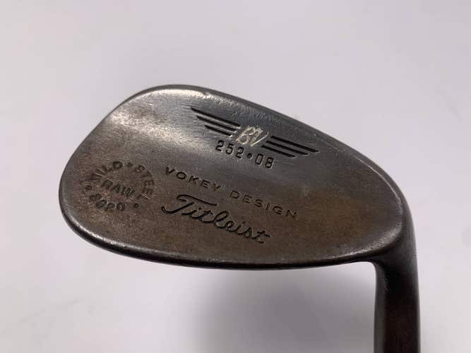 Titleist Vokey Chrome Raw 200 Wedge 52* 8 True Temper Dynamic Gold Wedge Mens RH