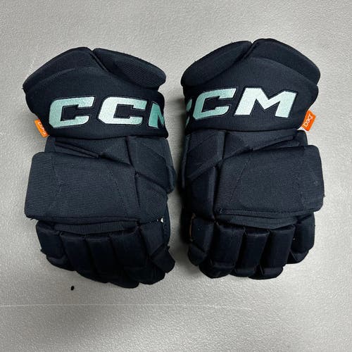 CCM JetSpeed FT1 Pro Stock Hockey Gloves 14" Navy Blue KRAKEN 361219