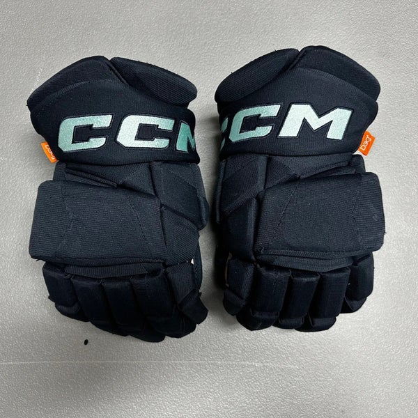 CCM JetSpeed FT1 Pro Stock Hockey Gloves 14" Navy Blue KRAKEN 361219