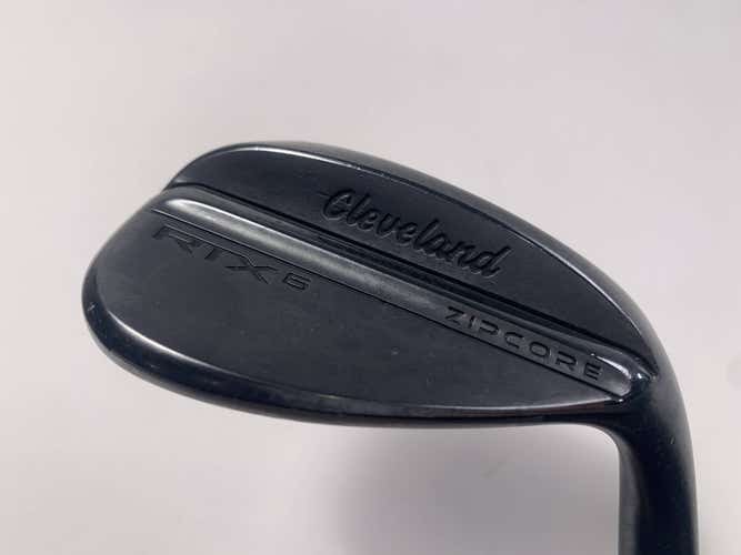 Cleveland RTX 6 ZipCore Black Satin Lob Wedge LW 58* 10 Bounce TT DG Mens RH