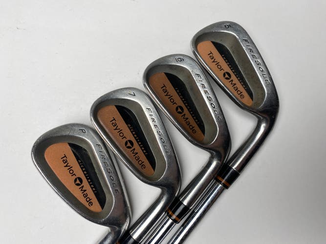 Taylormade Firesole Iron Set 5-7+PW Precision Rifle S-90 Stiff Steel Mens RH
