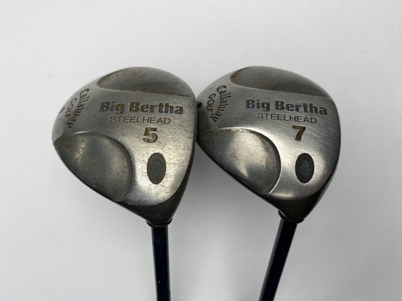 Callaway Steelhead 5 & 7 Fairway Wood Set 18* 21* Ladies Gems 99 Ladies RH