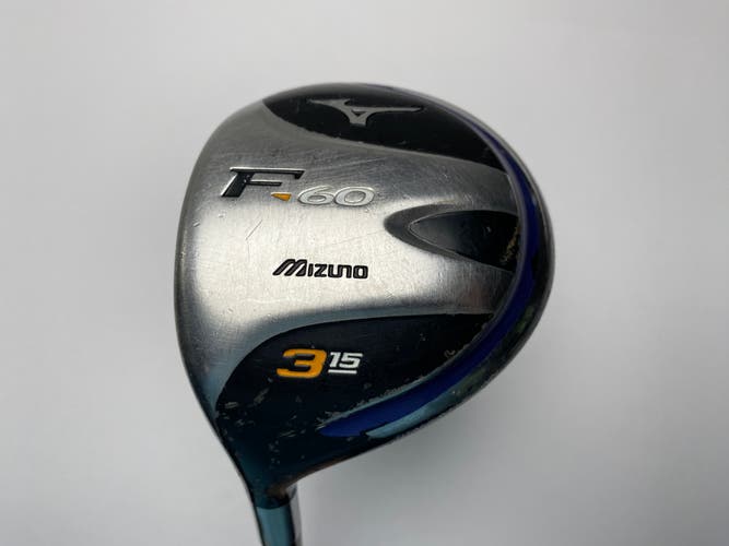 Mizuno F-60 3 Fairway Wood 15* Exsar FS3 70g Regular Graphite Mens LH