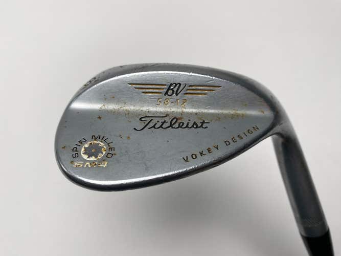 Titleist Vokey Spin Milled SM4 Chrome 58* 12 TT DG High Launch S300 Stiff RH