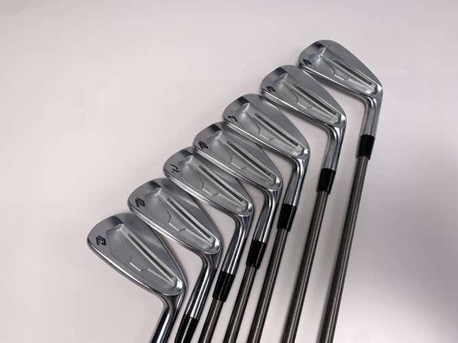 New Level 702 CB Iron Set 4-PW AeroTech SteelFiber i95 Stiff Graphite Mens RH