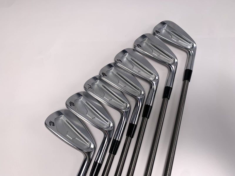 New Level 702 CB Iron Set 4-PW AeroTech SteelFiber i95 Stiff Graphite Mens RH