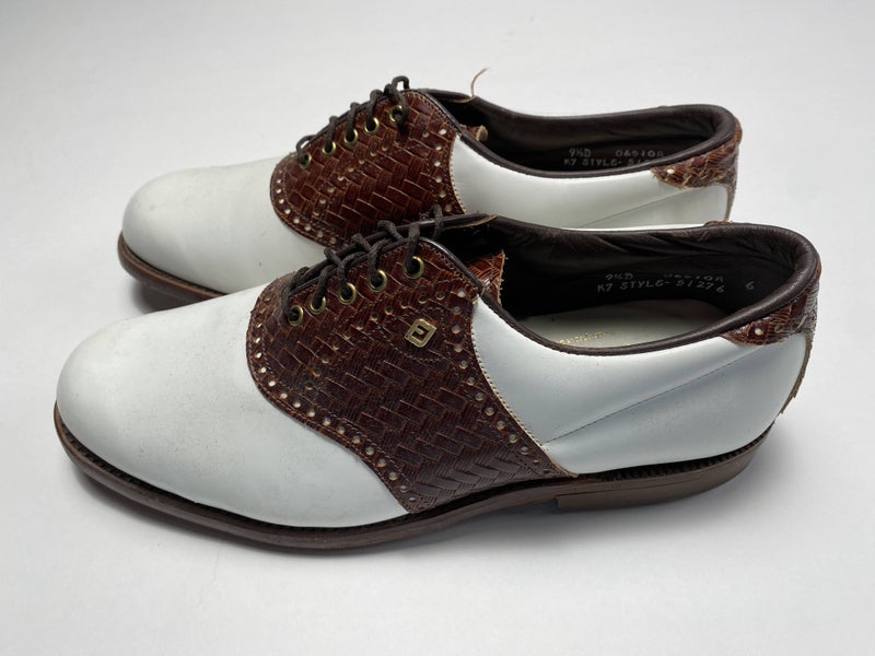 FootJoy Classics Golf Shoes White Men's SZ 9.50 (51276)