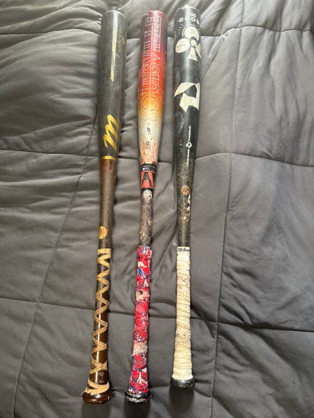 2022 DeMarini The Goods One Piece Alloy BBCOR Certified Bat (-3)  30 oz 33" (Used)