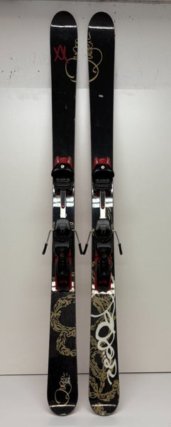 Volkl Queen Attiva 164cm All-Mountain Skis Diamir Freeride+ AT Bindings Small