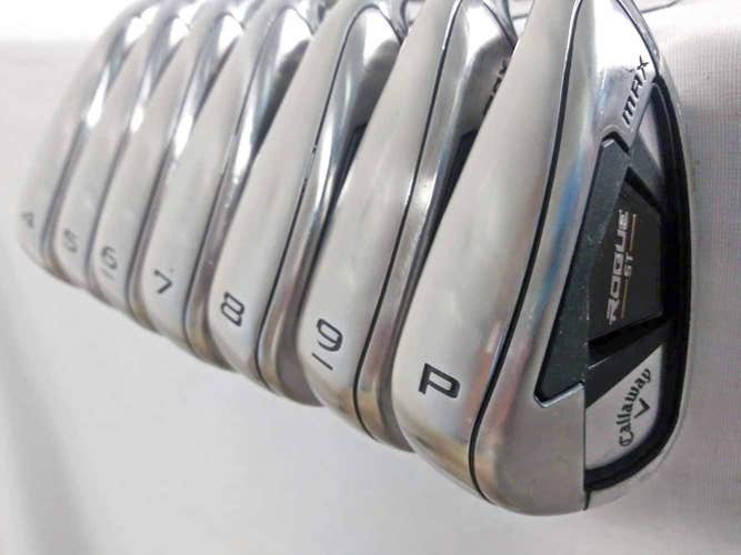 Callaway Rogue ST Max Iron Set 4-PW (Elevate MPH 95, Regular) Golf Clubs