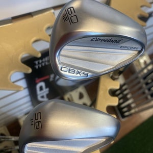 New Cleveland CBX 4 Zipcore Wedge Set 56.14, 60.12 KBS TGI 90 S+ Graphite + 1/2