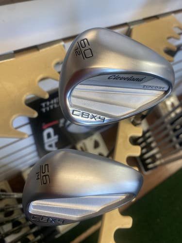 New Cleveland CBX 4 Zipcore Wedge Set 56.14, 60.12 KBS TGI 90 S+ Graphite + 1/2