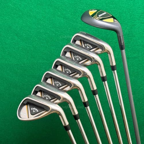 Callaway Edge 5H, 6-SW Iron Set Callaway Edge Steel/Graphite Regular W/ HC