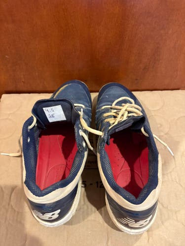Blue Men's Size M 9.5 (W 10.5) Adult New Balance Low Top 4040 Metal (Used)