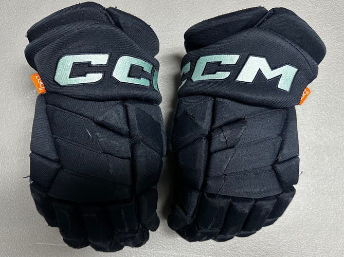 CCM JetSpeed FT1 Pro Stock Hockey Gloves 14" Navy Blue KRAKEN 217781