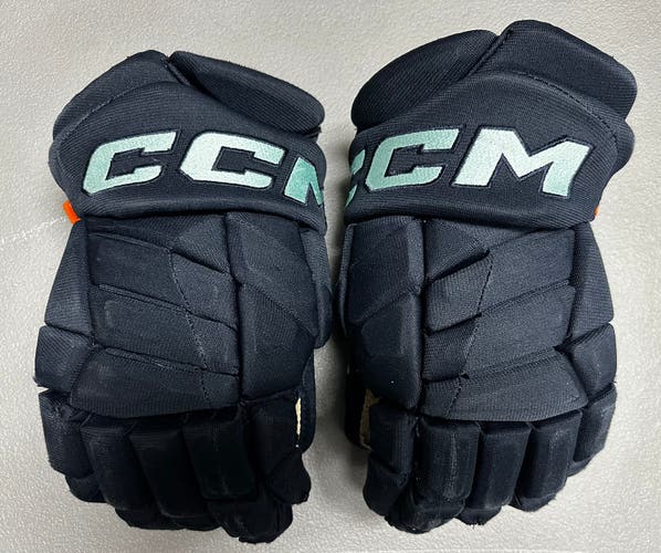 CCM JetSpeed FT1 Pro Stock Hockey Gloves 14" Navy Blue KRAKEN 33846