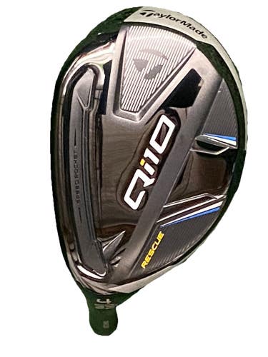 Taylormade Qi10 Rescue 4 Hybrid 22* LH Club Head Only Mint Lefty Component