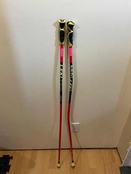 Red Leki GS Poles 50in/125cm