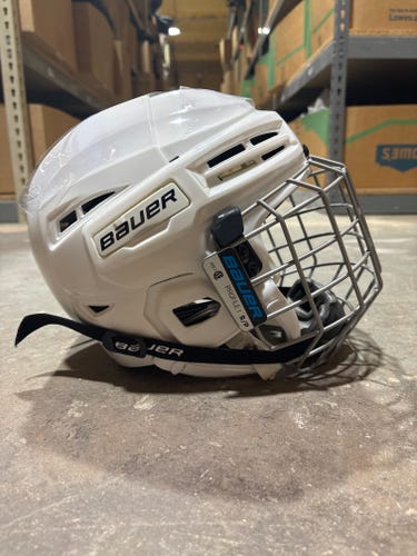 White Small Bauer IMS 5.0 Helmet (New)