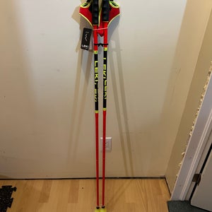 NEW Red Carbon Leki Ski Poles 50in/125cm