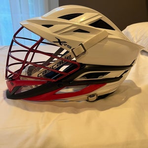 Custom Cascade XRS Helmet (White/Red/Black)