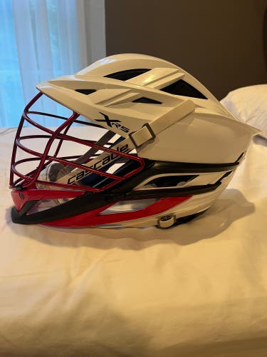 Custom Cascade XRS Helmet (White/Red/Black)