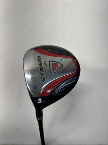 Used Strata PLUS S Mens Fairway Wood LH Black 3 Wood 11835-S000196448