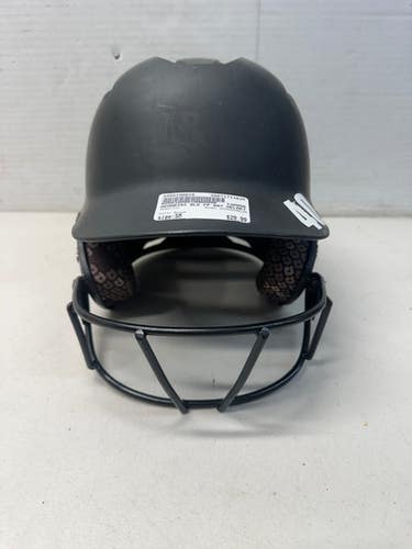 Used Demarini WTD5423BLSM Batting Helmet w/Mask Black SM 11835-S000196610