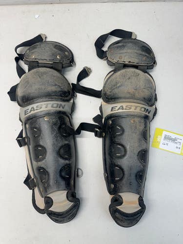 Used Easton EASTON YTH SHINGUARDS - BLACK Catchers Leg Guards Black Youth 11835-S000196745