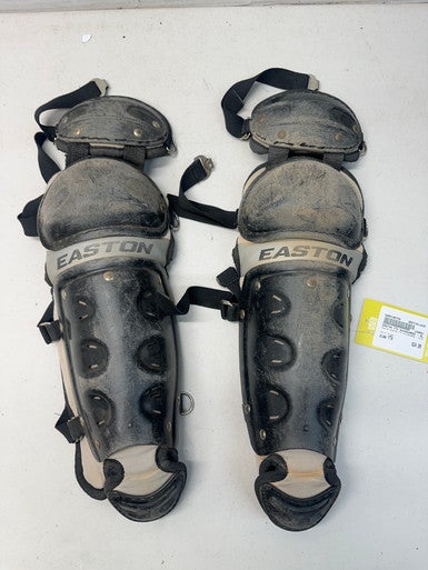 Used Easton EASTON YTH SHINGUARDS - BLACK Catchers Leg Guards Black Youth 11835-S000196745