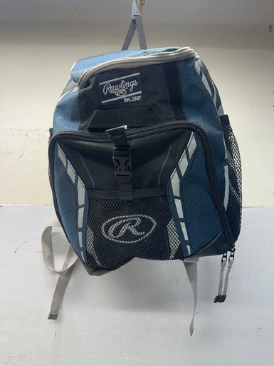 Used Rawlings PLAYER BACKPACK BB/SB Player Backpack Black And Royal Blue 11835-S000196747