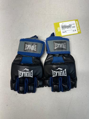 Used Everlast Martial Arts Gloves Black And Navy Blue M/L 11835-S000196812