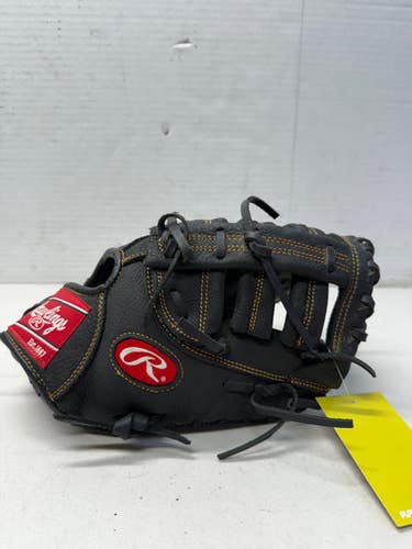Used Rawlings Renegade R115FBM RH Throw 11.5” First Base Mitt - Black 11835-S000195306