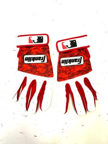 Used Franklin BB/SB Batting Gloves Red Junior 11860-S000294334