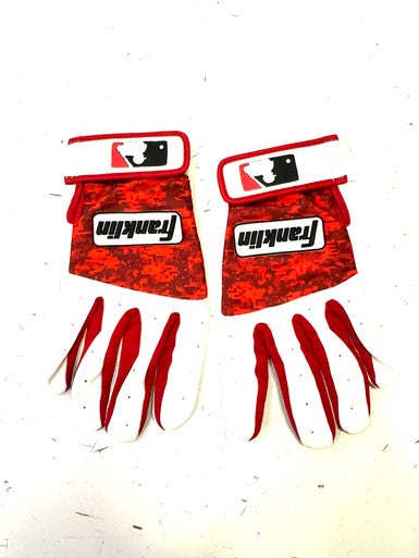 Used Franklin BB/SB Batting Gloves Red Junior 11860-S000294334