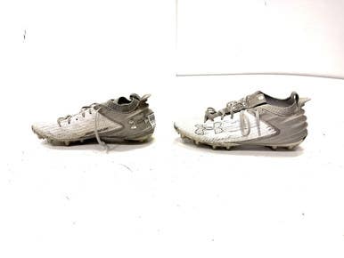 Used Under Armour LAX Cleats Mens White Senior 9.5 11860-S000294697