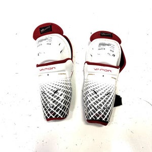 Used Bauer VAPOR Junior Shin Guards White 8 1/2" 11860-S000294701