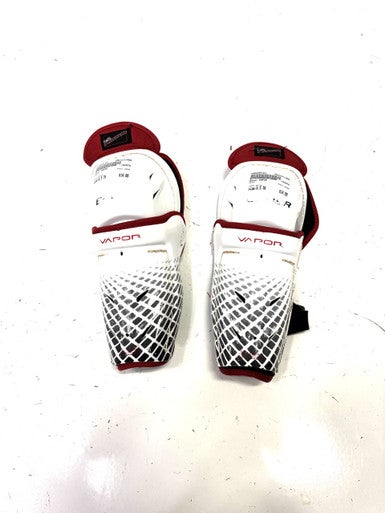 Used Bauer VAPOR Junior Shin Guards White 8 1/2" 11860-S000294701