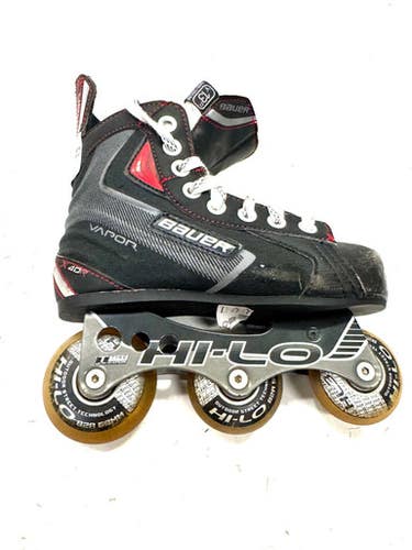 Used Bauer Roller Hockey Skates Black Youth 13.0 11860-S000294703