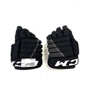Used CCM T4R Junior Gloves Black 10" 11860-C000294782